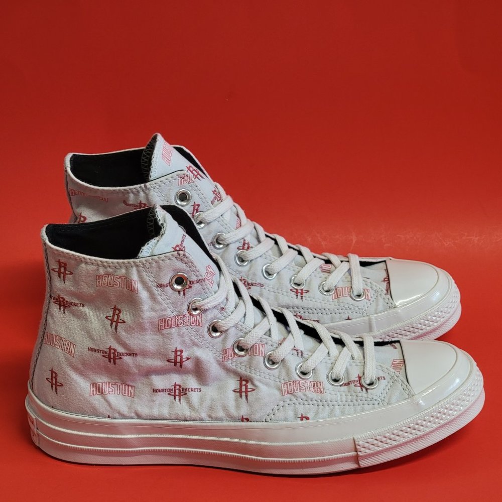 Converse CTAS 70 Hi Houston Rockets 161162C Size 10 NWB - Picture 2 of 11